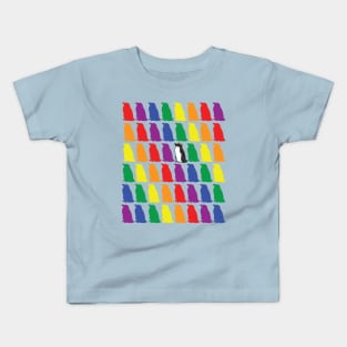 Penguins Waddle Pride Kids T-Shirt